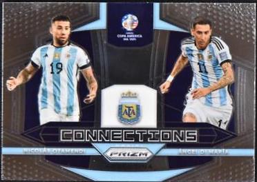 Angel Di Maria / Nicolas Otamendi #7 Soccer Cards 2024 Panini Prizm Copa America Connections