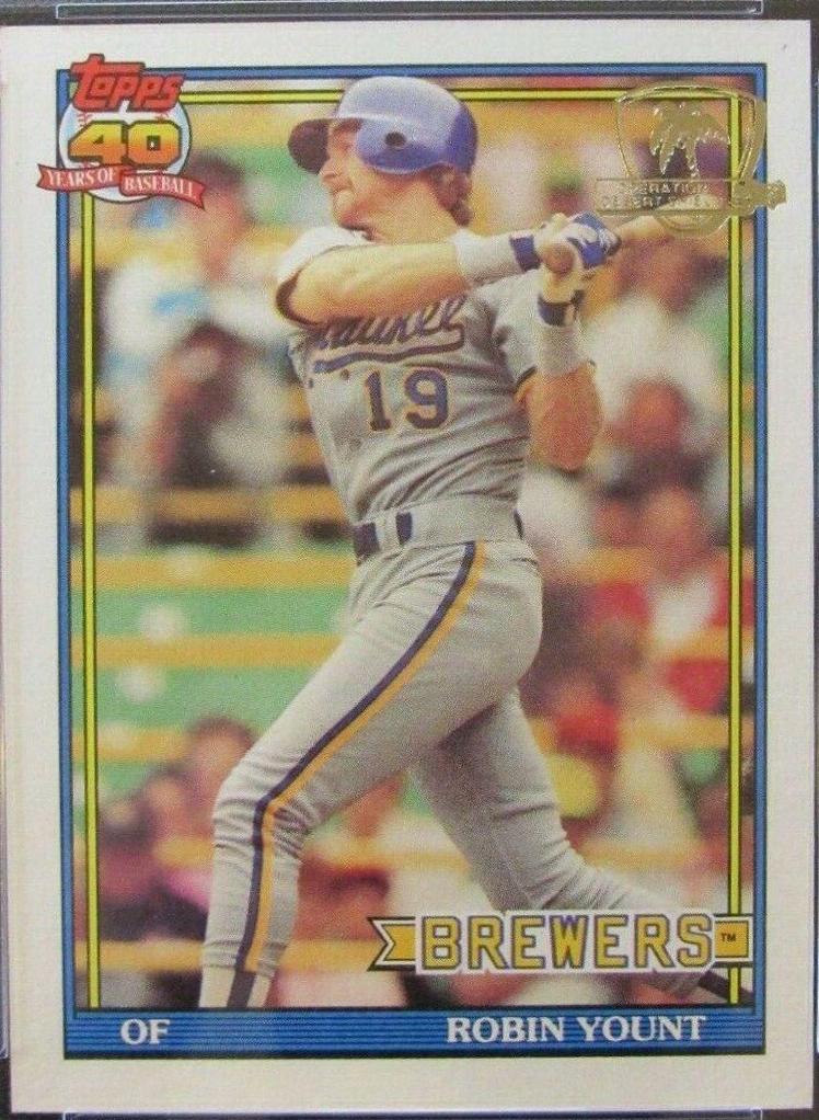 Robin Yount #575 Baseball Cards 1991 Topps Desert Shield