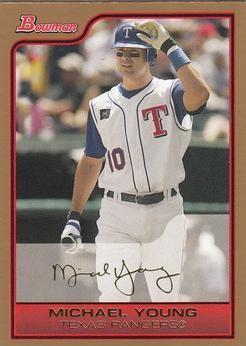 Michael Young #59 Baseball Cards 2006 Bowman Gold