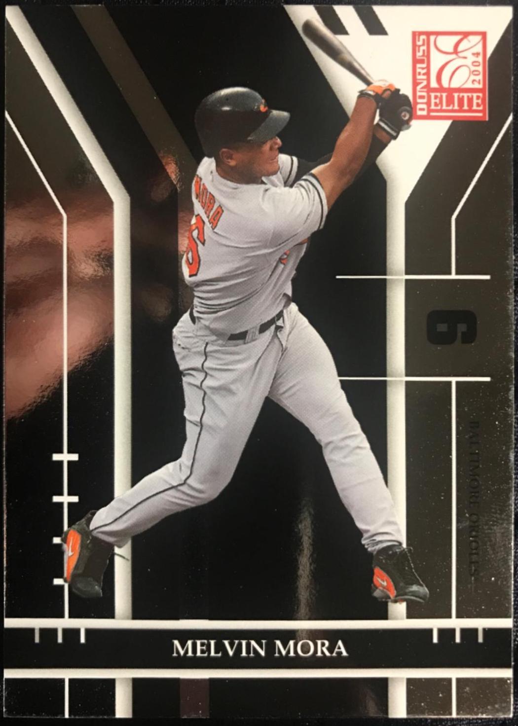 Melvin Mora #10 Baseball Cards 2004 Donruss Elite