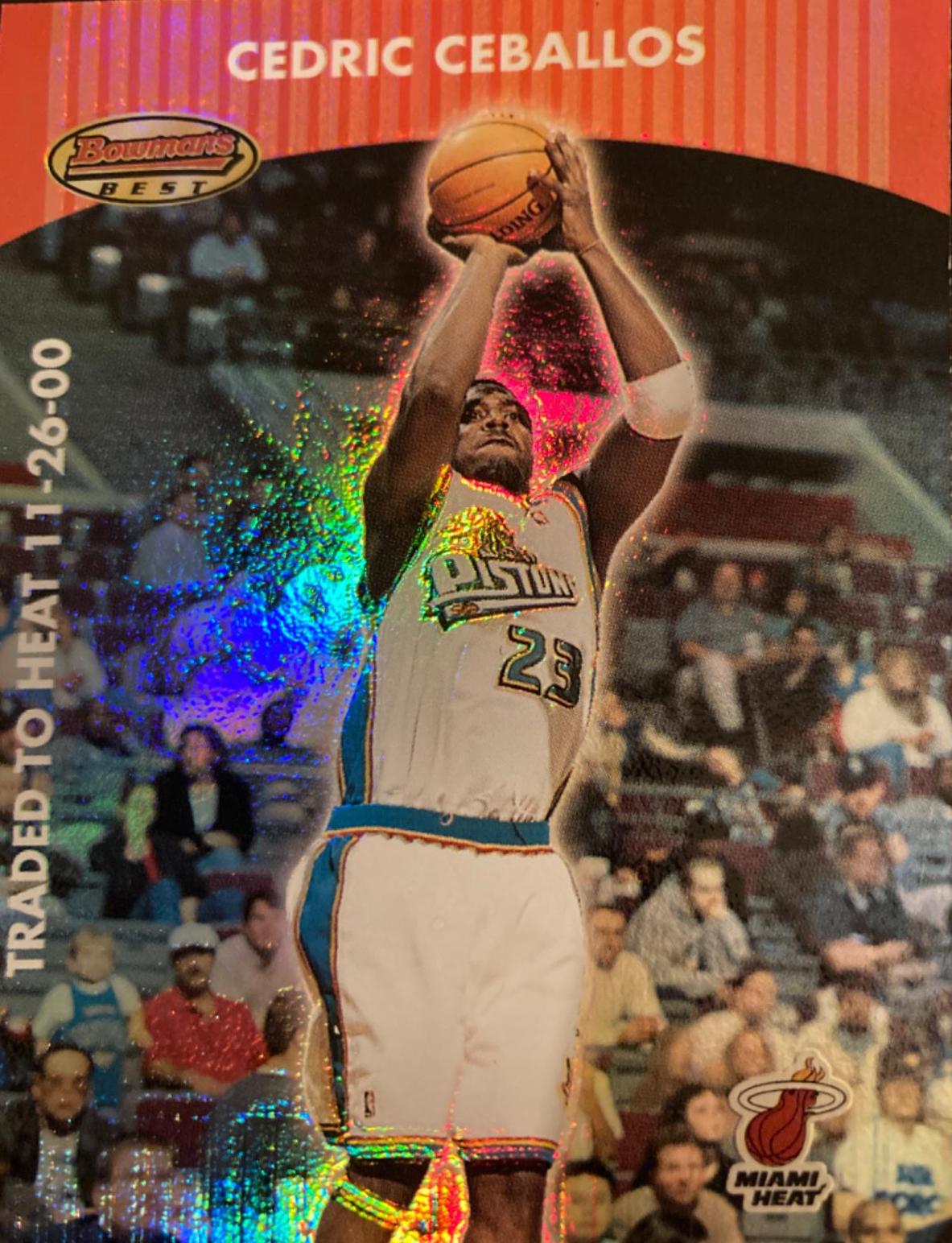 Cedric Ceballos #58 Basketball Cards 2000 Bowman's Best