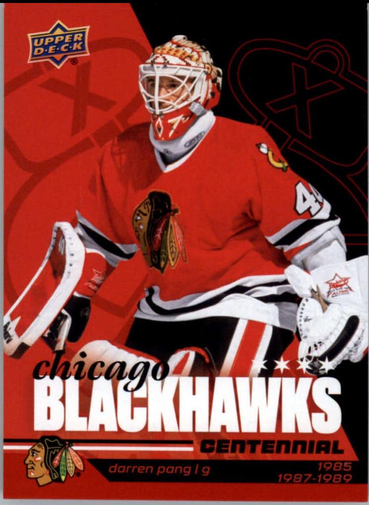 Darren Pang #75 2025 Upper Deck Chicago Blackhawks Centennial Hockey