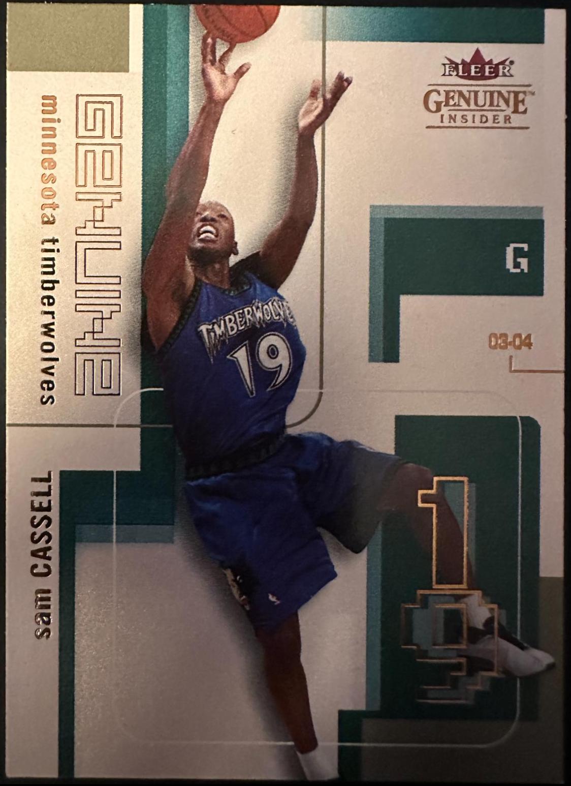 Sam Cassell #41 Basketball Cards 2003 Fleer Genuine Insider