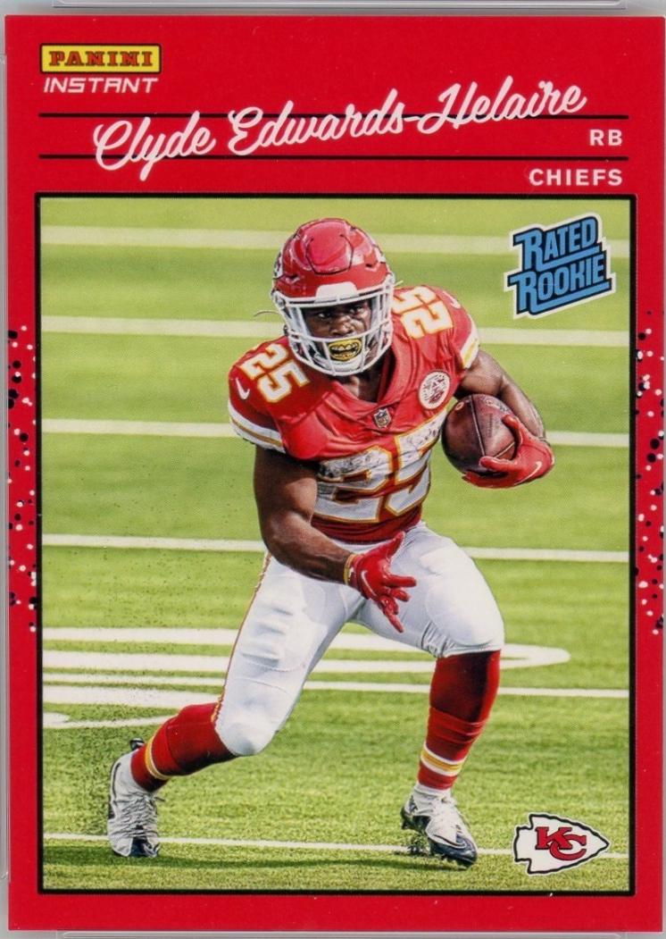 Clyde Edwards-Helaire #RR12 2020 Panini Instant Rated Rookie Football