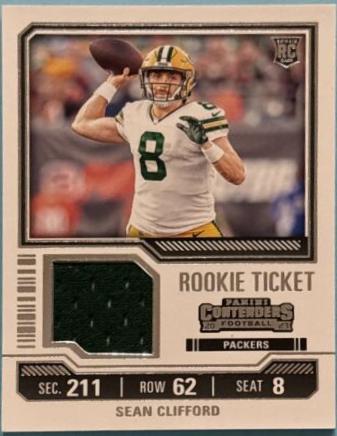 Sean Clifford #TS31 Football Cards 2023 Panini Contenders Rookie Ticket Swatch