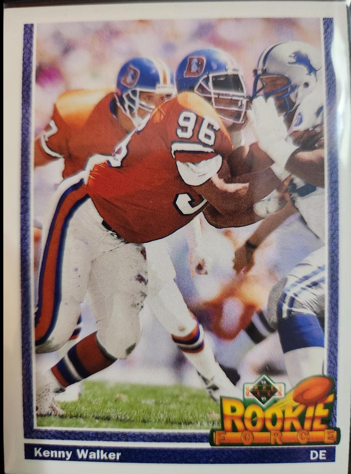 Kenny Walker #609 Football Cards 1991 Upper Deck