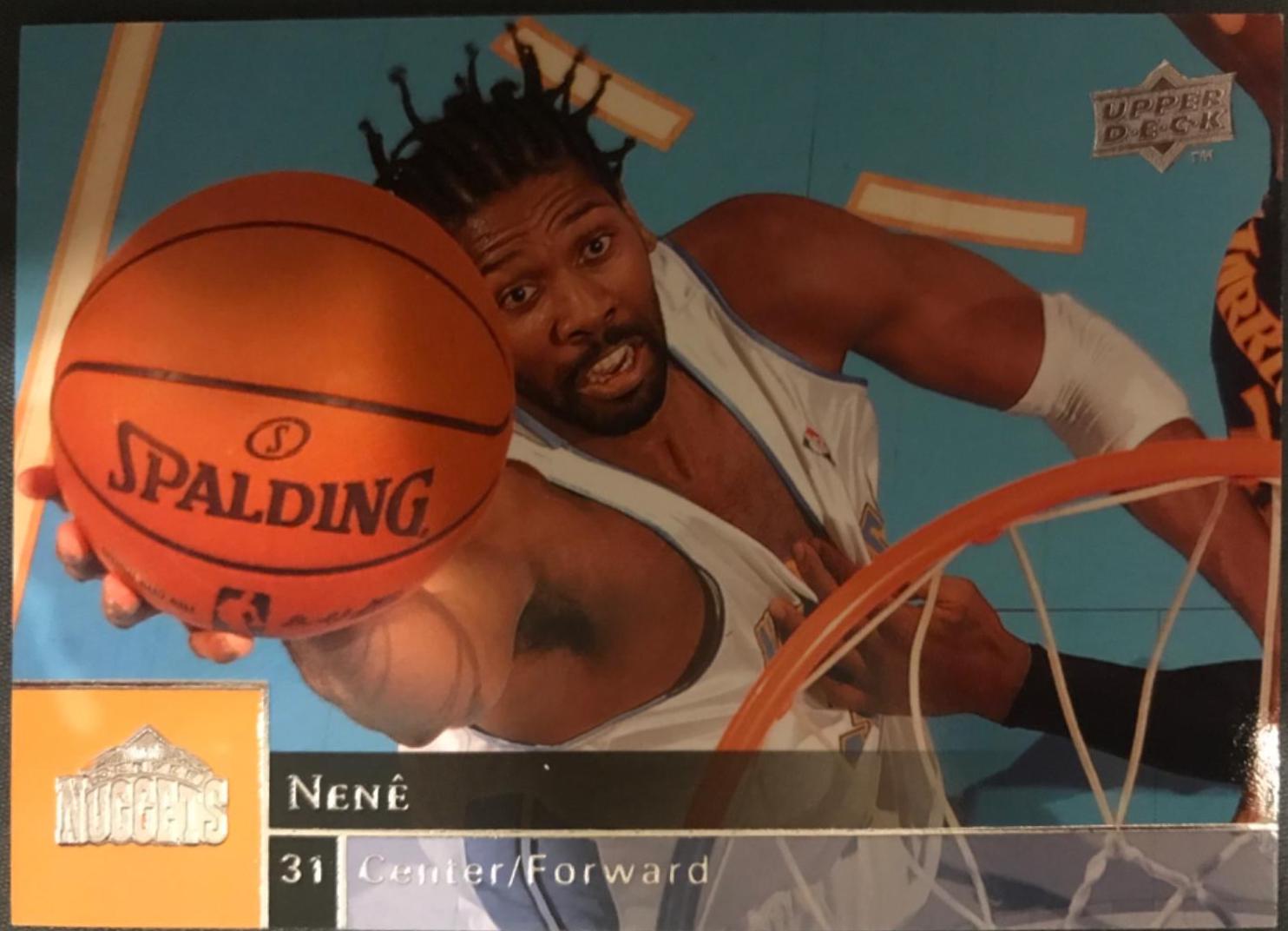 Nene #45 Basketball Cards 2009 Upper Deck