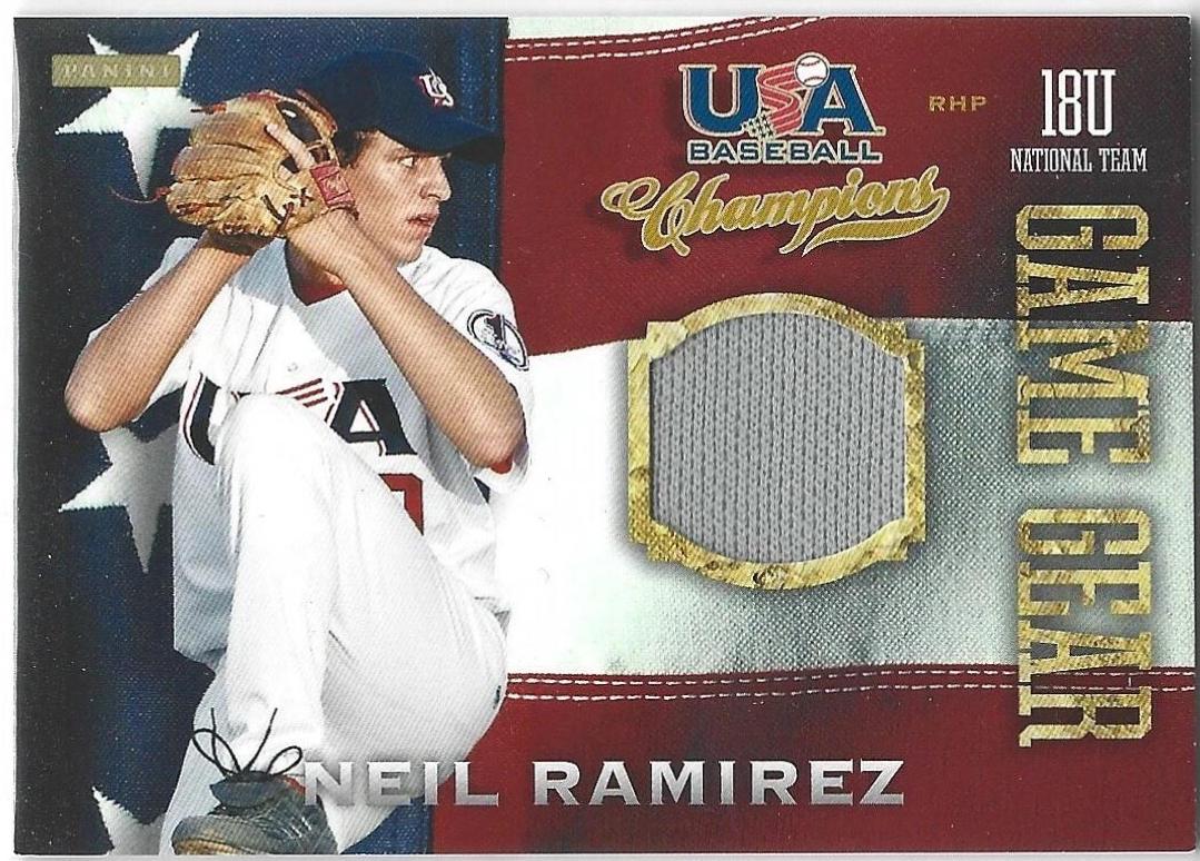 Neil Ramirez #62 2013 Panini USA Baseball Champions Game Gear Jersey