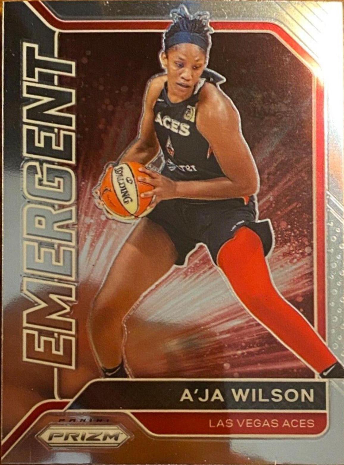A'ja Wilson #3 Basketball Cards 2021 Panini Prizm WNBA Emergent