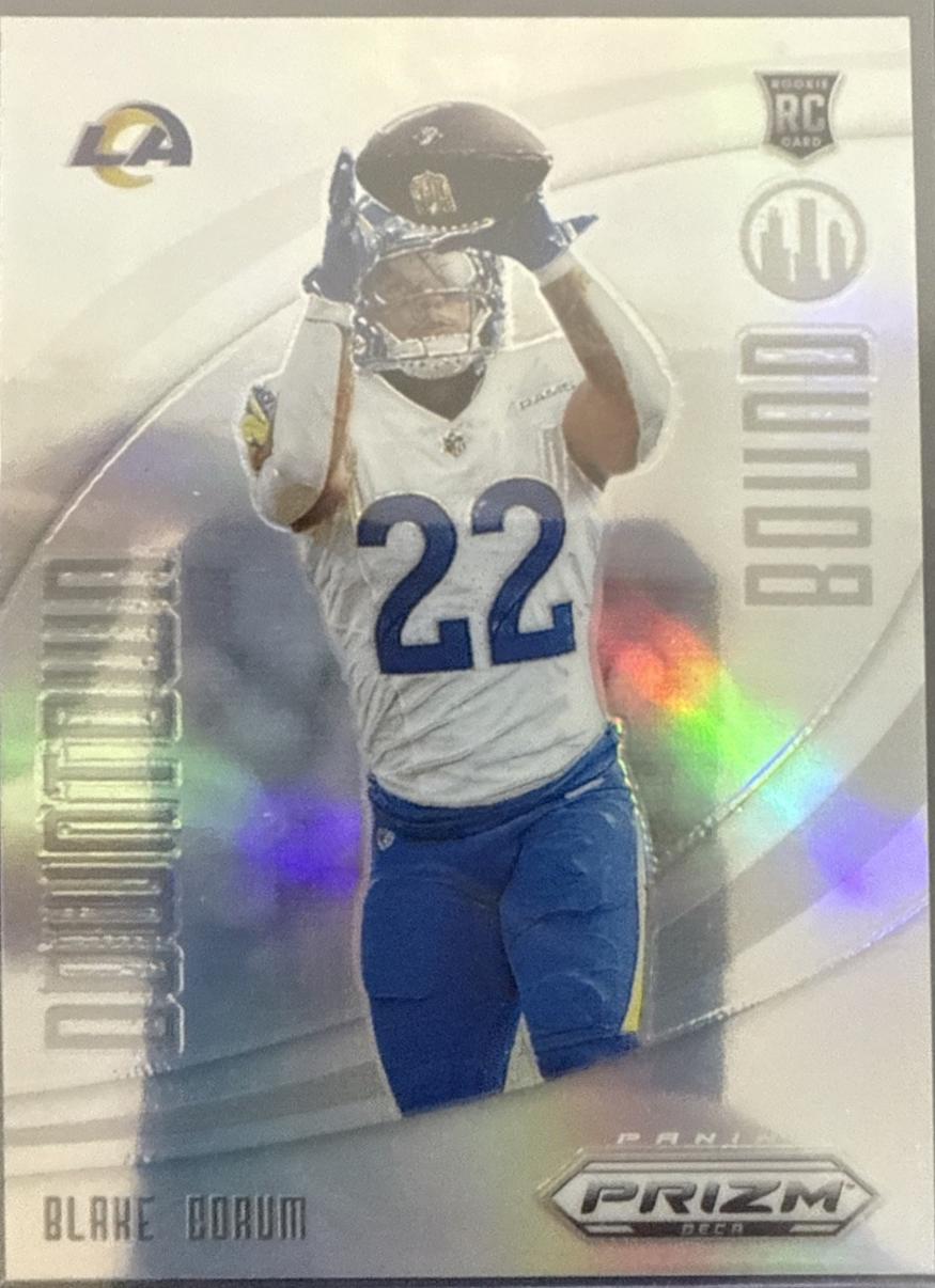 Blake Corum #15 Football Cards 2024 Panini Prizm Deca Downtown Bound