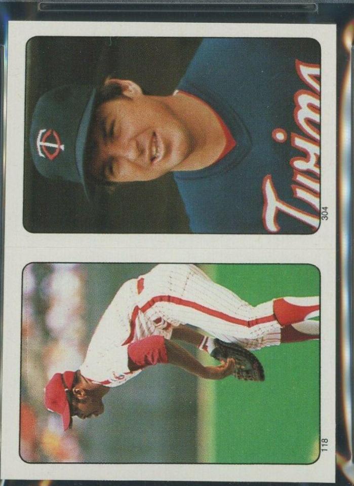 Al Oliver, Mickey Hatcher Baseball Cards 1985 Topps Stickers