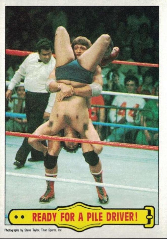 Ready For A Pile Driver #42 Wrestling Cards 1985 Topps WWF