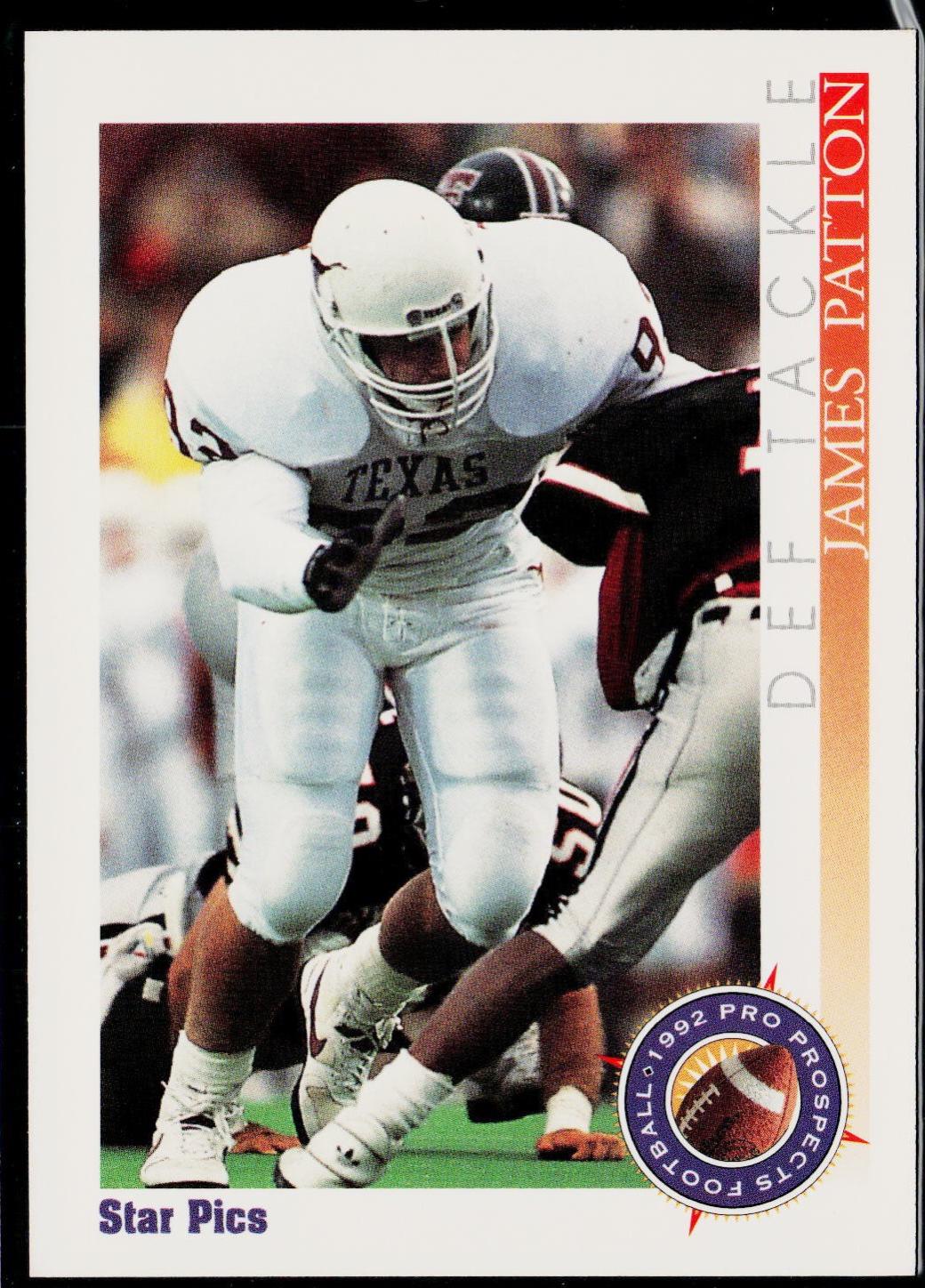 James Patton #85 1992 Star Pics Football
