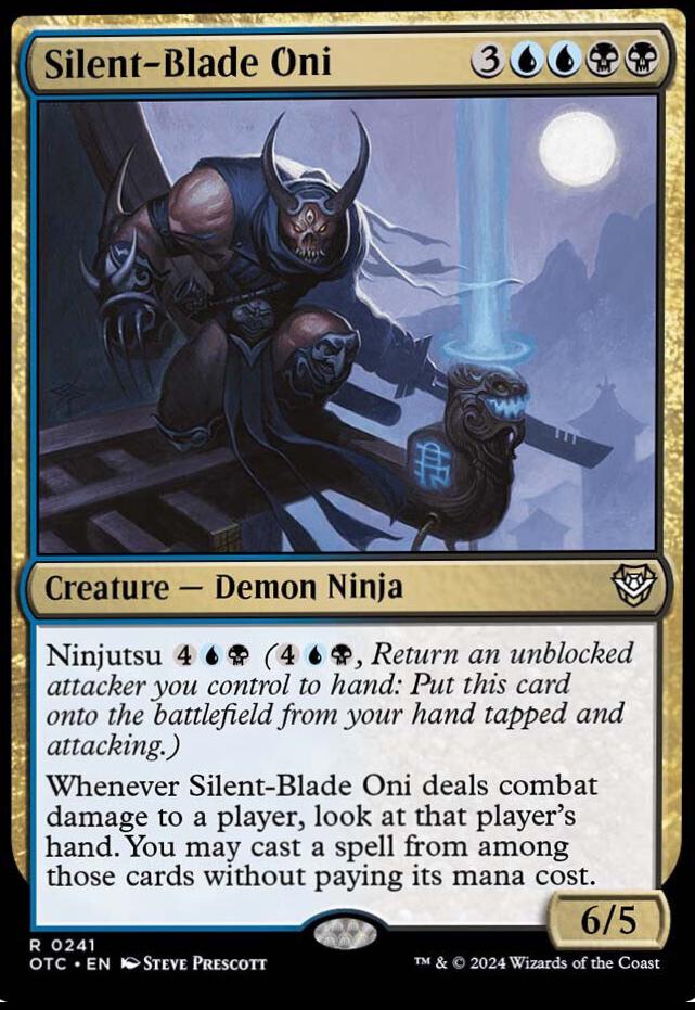 Silent-Blade Oni #241 Magic Outlaws of Thunder Junction Commander