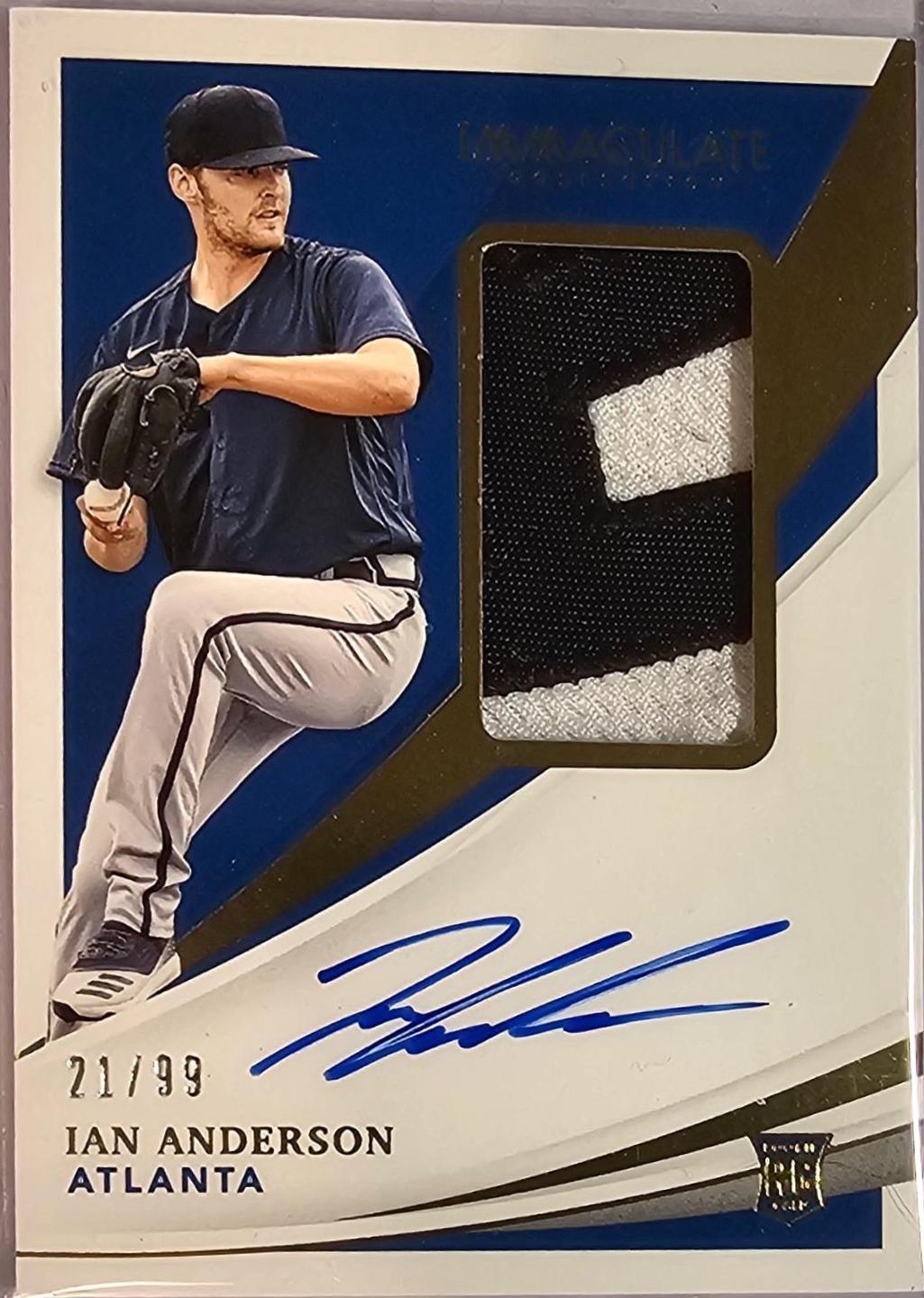 Ian Anderson #117 Baseball Cards 2021 Panini Immaculate Collection