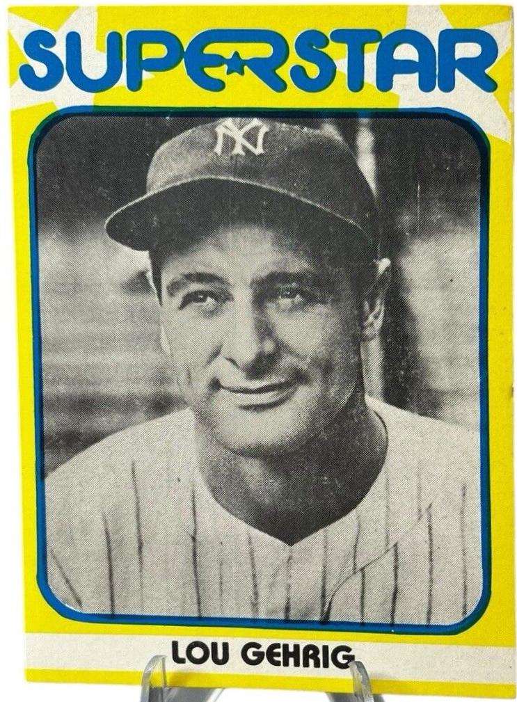 Lou Gehrig #29 Baseball Cards 1982 TCMA Superstar