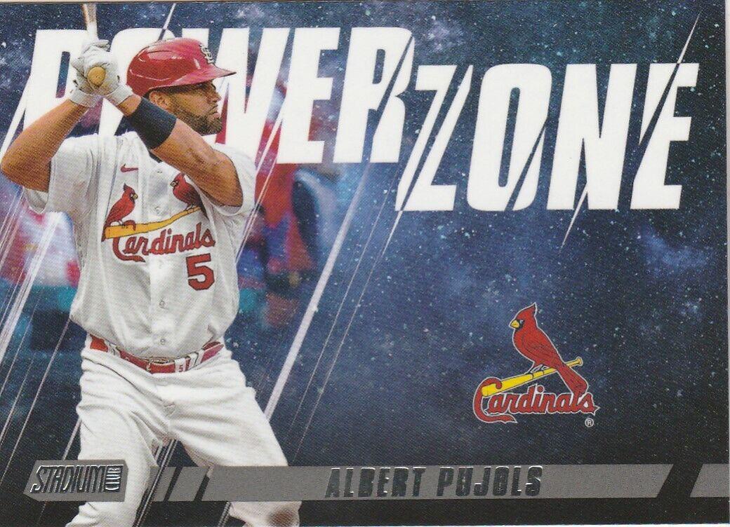 Albert Pujols #PZ-16 Baseball Cards 2022 Stadium Club Power Zone