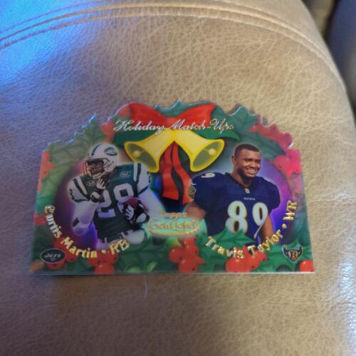 Curtis Martin, Travis Taylor #C11 Football Cards 2000 Topps Gold Label Holiday Match Ups Winter