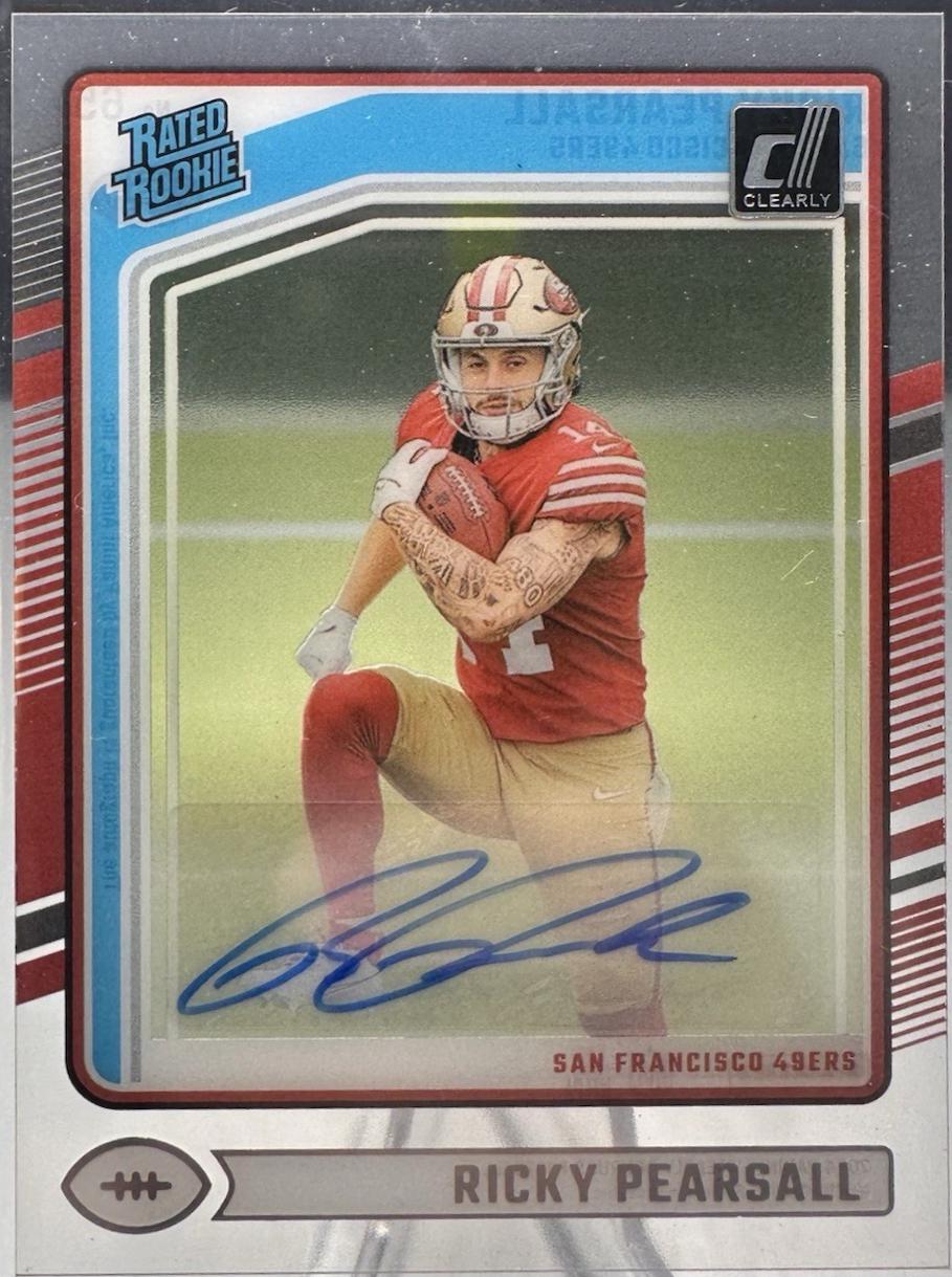 Ricky Pearsall [Rated Rookie Autograph] #65 Prices | 2024 Clearly ...