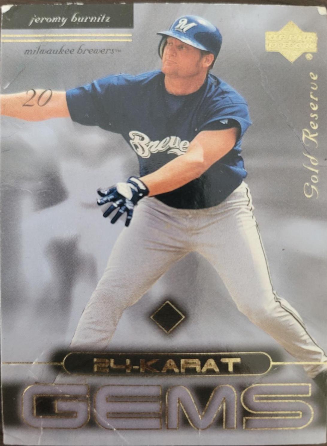 Jeromy Burnitz #K4 Baseball Cards 2000 Upper Deck Gold Reserve 24 Karat Gems
