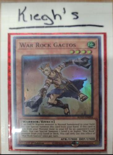 War Rock Gactos BLVO-EN094 YuGiOh Blazing Vortex