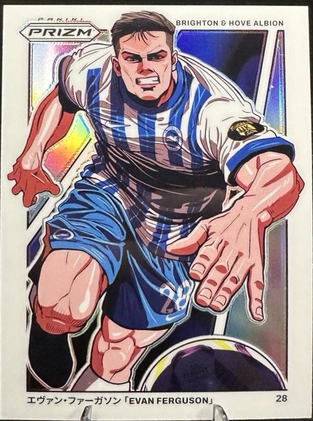 Evan Ferguson #19 Soccer Cards 2024 Panini Prizm Premier League Manga