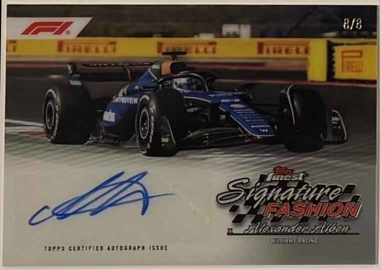 Alexander Albon #SF-ALB Racing Cards 2024 Topps Finest Formula 1 Signature Fashion
