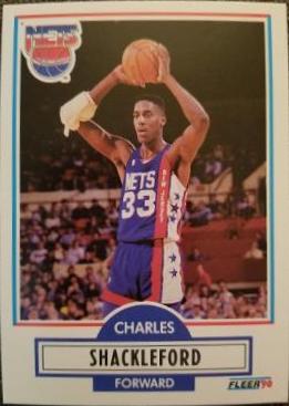 Charles Shackleford #122 Basketball Cards 1990 Fleer