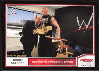 Brock Lesnar #7 Wrestling Cards 2014 Topps WWE Road to Wrestlemania
