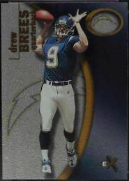 Drew Brees #95 Football Cards 2001 Fleer E X