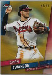 Dansby Swanson [Gold Refractor] #98 Baseball Cards 2019 Topps Finest Prices