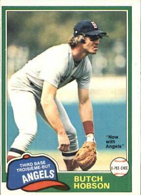 Butch Hobson #7 Baseball Cards 1981 O Pee Chee