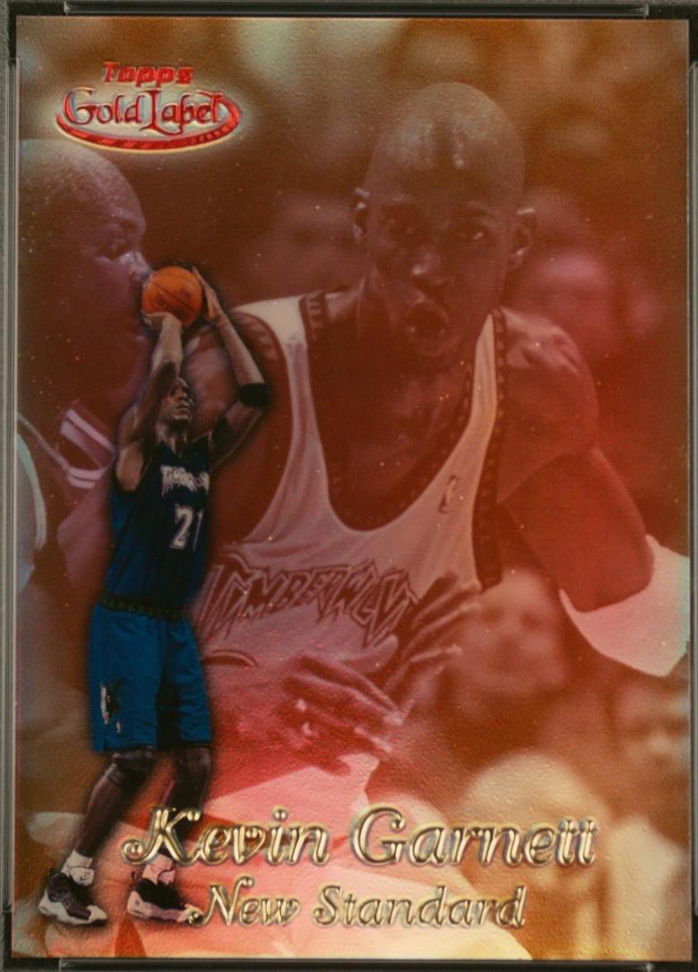Kevin Garnett #NS2 Basketball Cards 1999 Topps Gold Label New Standard