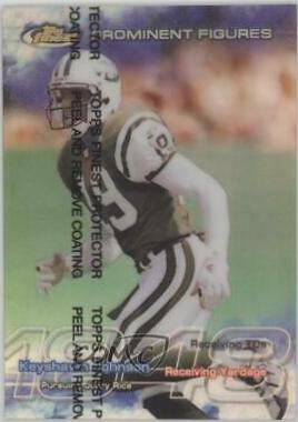 Keyshawn Johnson #PF56 1999 Topps Finest Prominent Figures Football