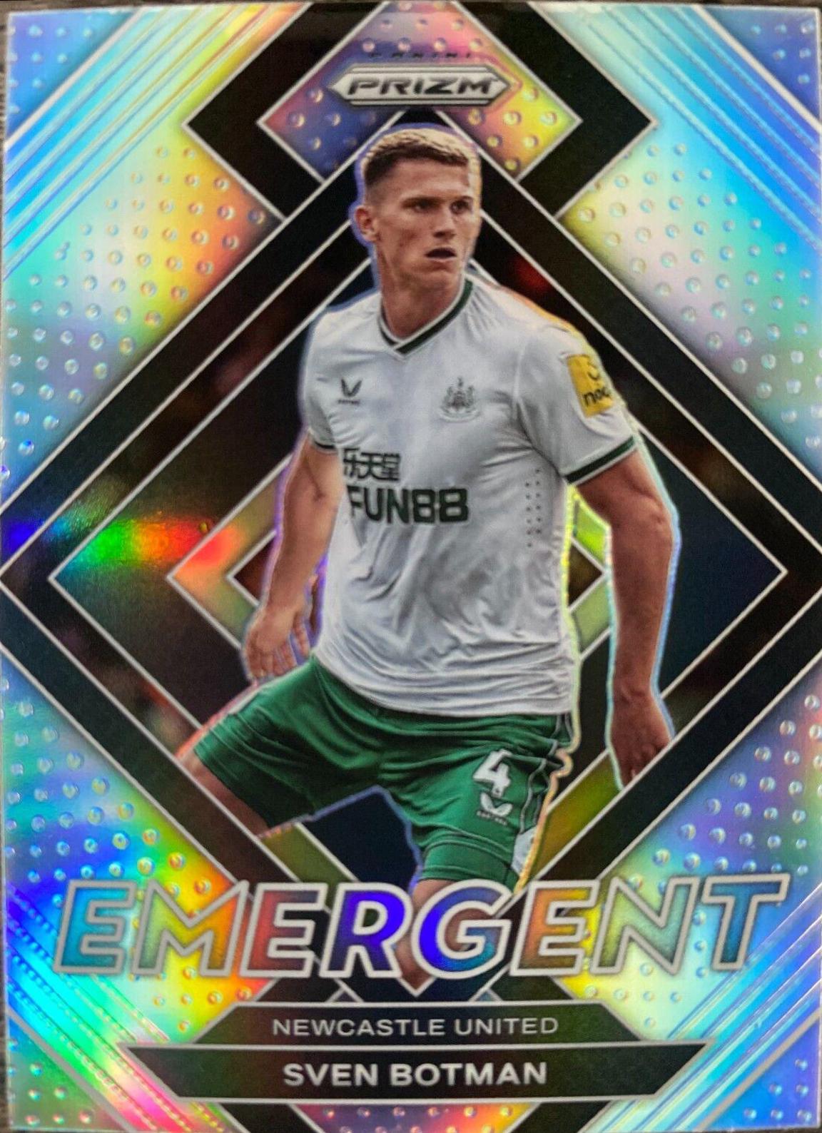Sven Botman #12 Soccer Cards 2022 Panini Prizm Premier League Emergent