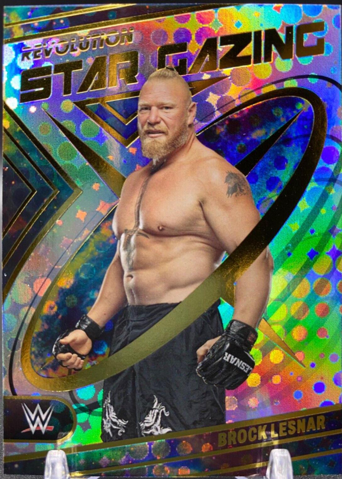 Brock Lesnar #7 Wrestling Cards 2023 Panini Revolution WWE Star Gazing