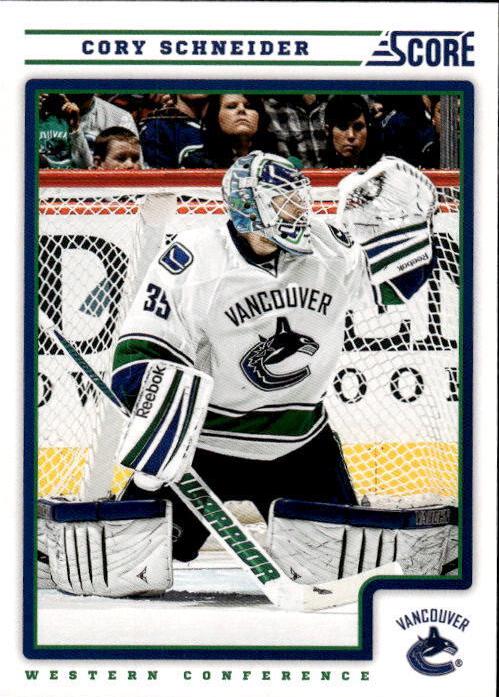 Cory Schneider #449 2012-13 Score Hockey