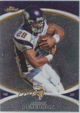 Adrian Peterson #1 Football Cards 2010 Topps Finest