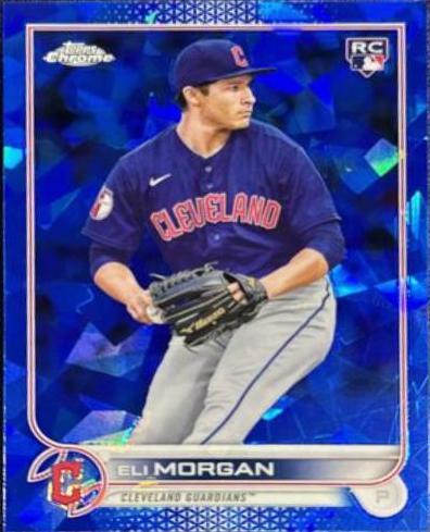 Eli Morgan #217 Baseball Cards 2022 Topps Chrome Sapphire