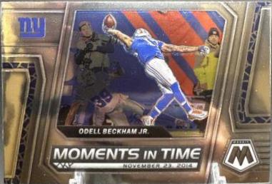 Odell Beckham Jr. #MT-11 Football Cards 2023 Panini Mosaic Moments in Time