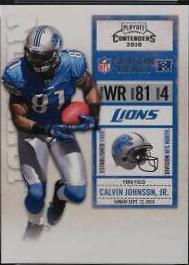 Calvin Johnson Jr. #31 Football Cards 2010 Playoff Contenders