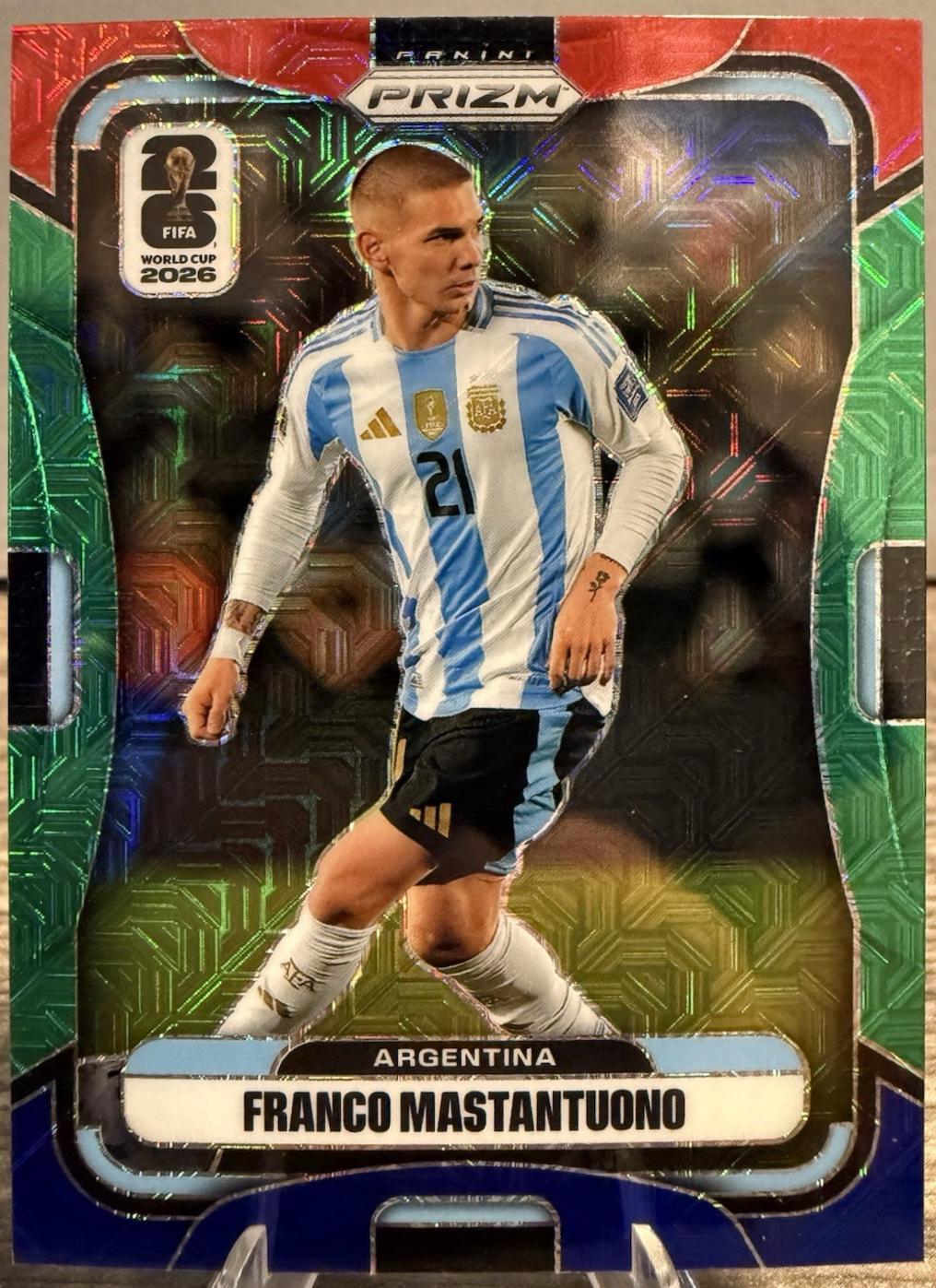 Franco Mastantuono #20 2026 Panini Prizm FIFA