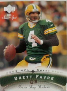 Brett Favre #4 Football Cards 2003 Upper Deck Sweet Spot