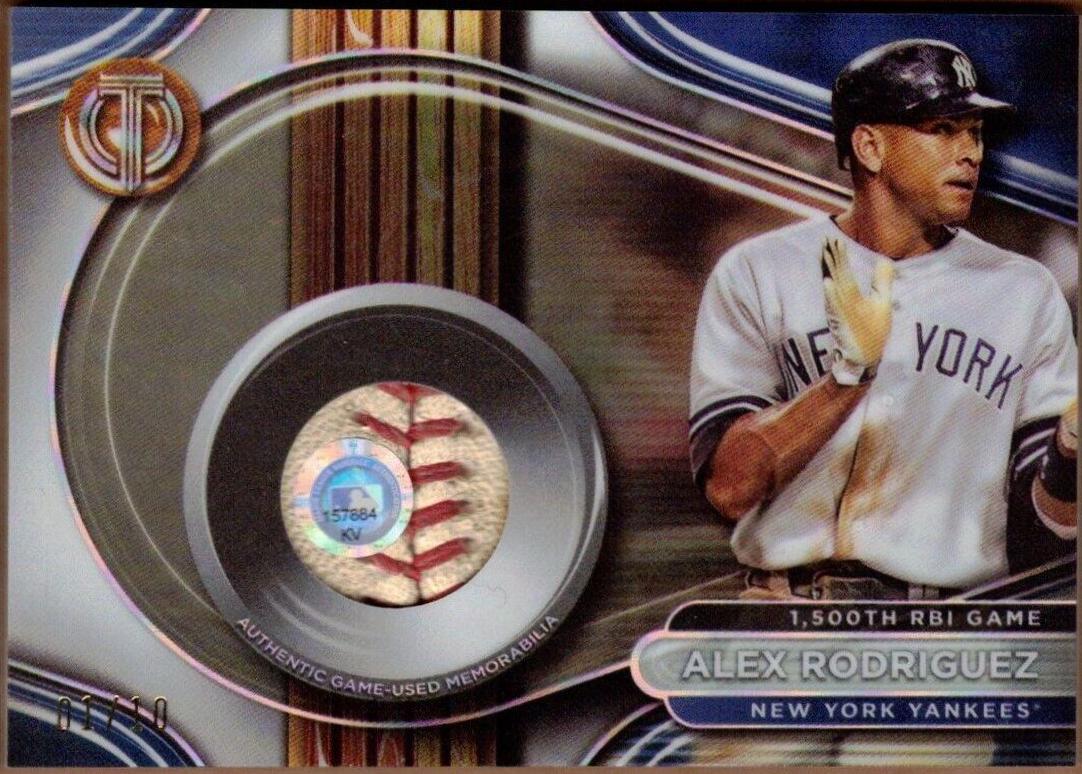 Alex Rodriguez #MR-AR Baseball Cards 2024 Topps Tribute Milestone Relic