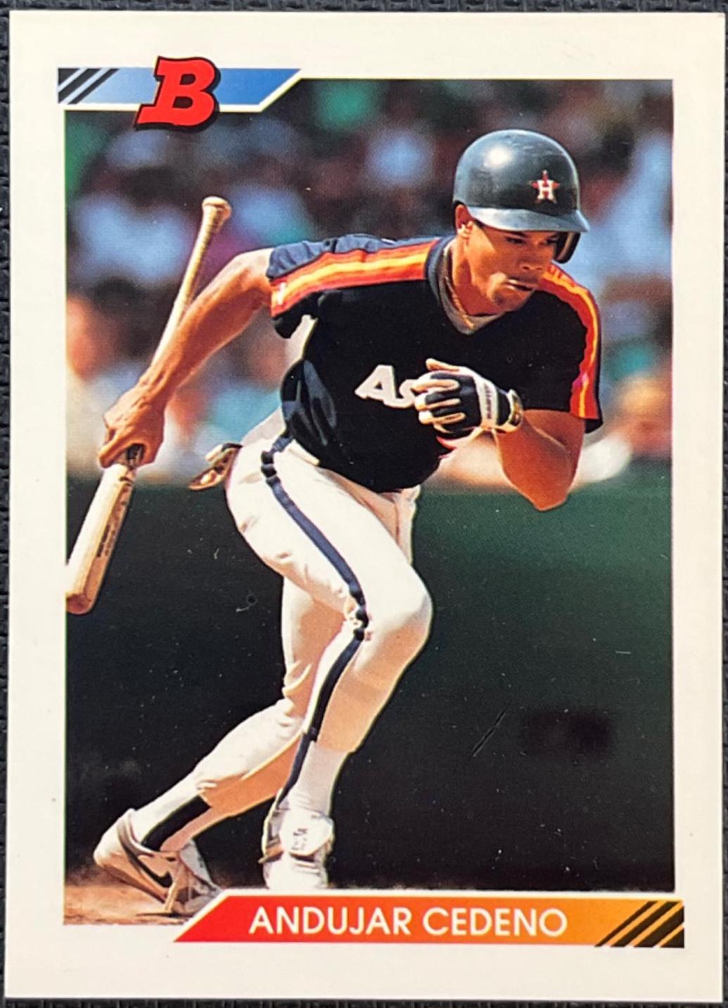 Andujar Cedeno #9 Baseball Cards 1992 Bowman