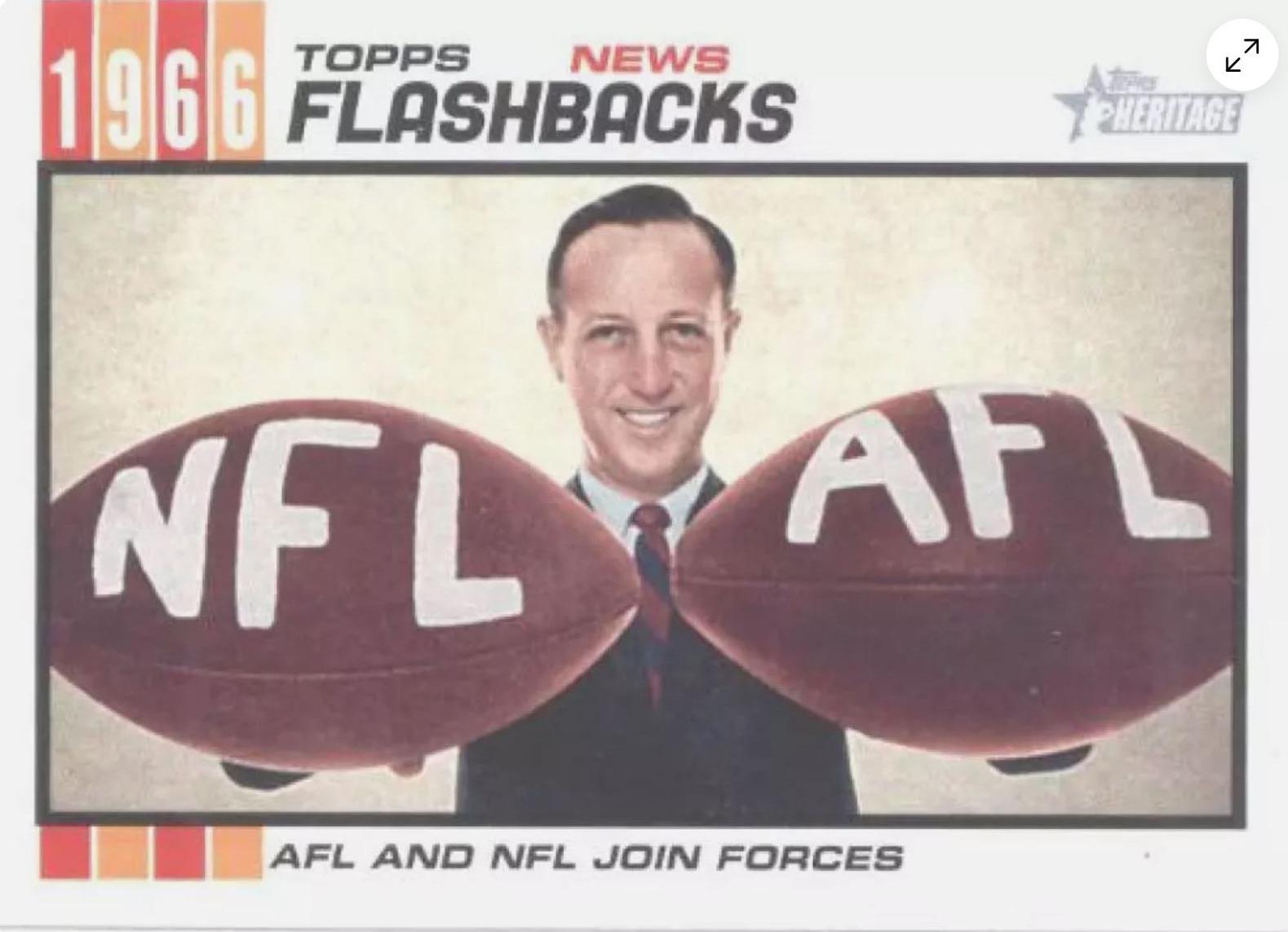 NFL/AFL Merger #NF-7 Baseball Cards 2015 Topps Heritage News Flashbacks