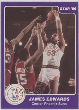 James Edwards #37 Basketball Cards 1985 Star