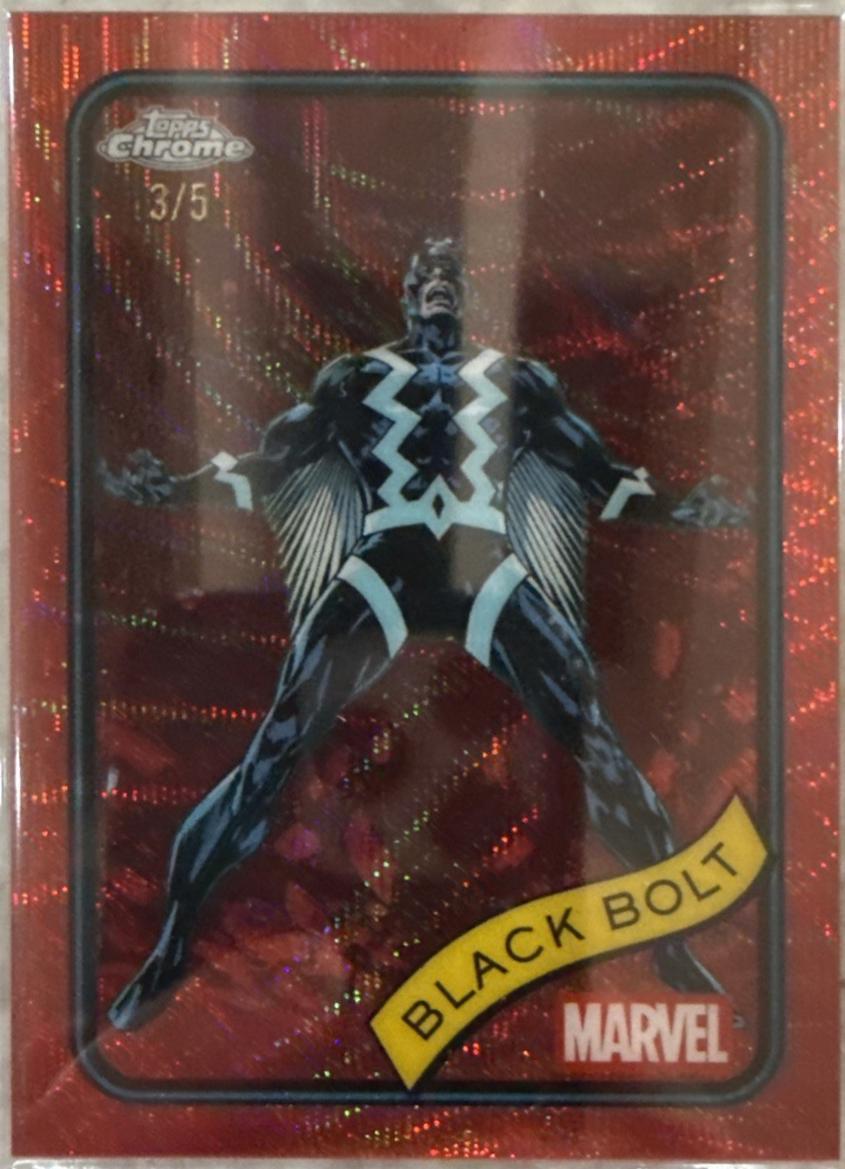 Black Bolt Red Shimmer Refractor