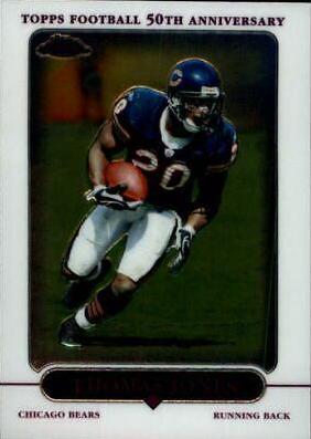 Thomas Jones #11 Football Cards 2005 Topps Chrome