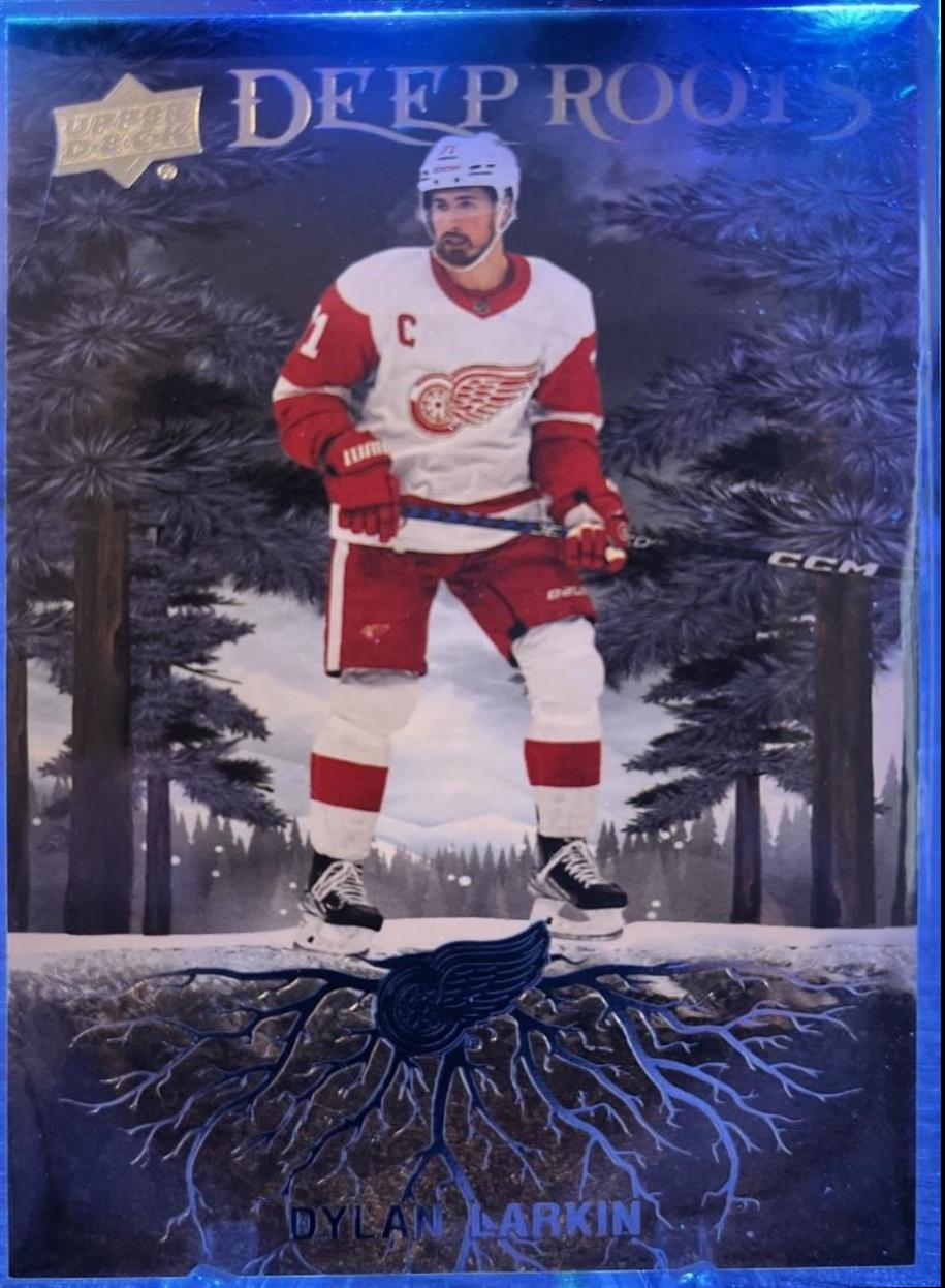 Dylan Larkin #DR-39 Hockey Cards 2023 Upper Deck Deep Roots